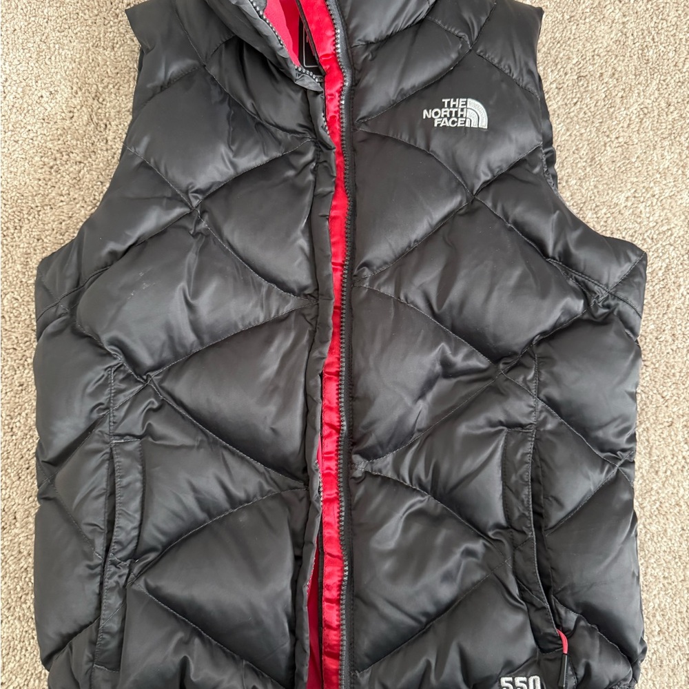 The North Face Black and Red Outdoor Vest